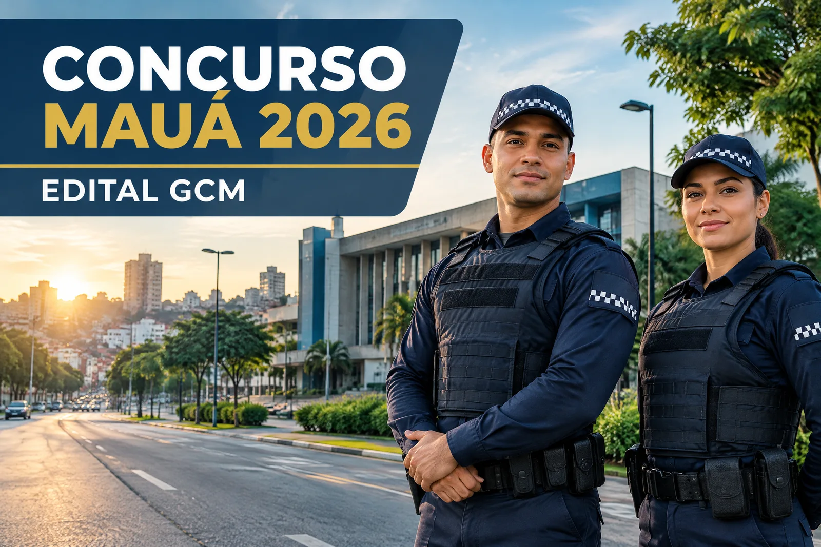 Concurso Mauá 2026: 100 vagas de Guarda Civil, prova em 1º de novembro