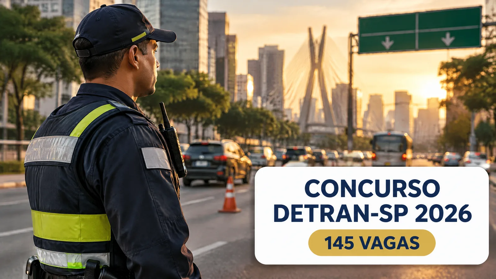 Concurso Detran SP 2026: 145 vagas para Agente de Trânsito