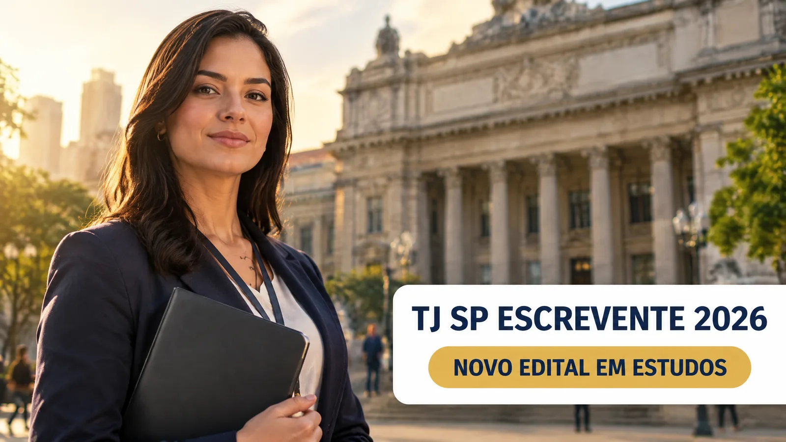 Concurso TJ SP Escrevente 2026: tribunal confirma estudos, sem edital